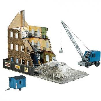FALLER 130466 H0 Abbruchhaus mit Bagger, Ep. II