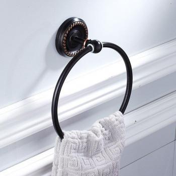 Archaized Brass Towel Ring Holder ZD1689
