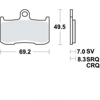 Juego de pastillas de freno TRW MCB737