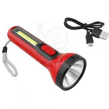Torche LED rechargeable Tiross 3W + 3 COB