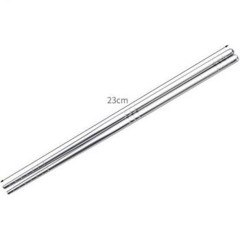 Household 304 Stainless Steel Chopsticks - Non-Slip Kitchen Tableware (1 Pair)