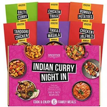 Premium Vegan Indian Curry Spice Gift Set - 6 Natural Curry Kits for a Flavorful Night In