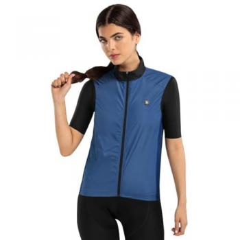 Siroko - Chaleco cortavientos de ciclismo de mujer V1-W Marine Siroko