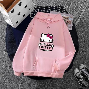 Sudadera Hello Kitty Lindo Mujer Capucha Casual
