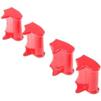 4Pcs Red GPS Button Trim for Ford Mustang