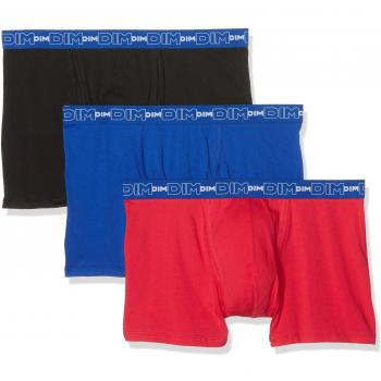 DIM Clásico Stretch, Ropa Interior para Hombre, Multicolor (Fucsia / Azul Ultramar / Negro), 5 (Pack de 3)