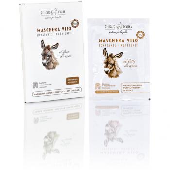 MASCHERA VISO MONOUSO AL LATTE D'ASINA BIO AIAB