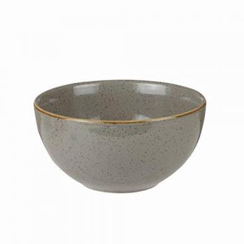 Churchill Stonecast Round Soup Bowl Peppercorn Grey 132mm