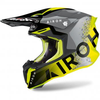 Airoh Twist 2.0 Bit Casque de motocross Gris Jaune XS