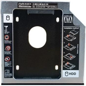 DM HDD Caddy DW95S 9.5mm Aluminum SATA 3.0 Hard Drive Enclosure for Laptop