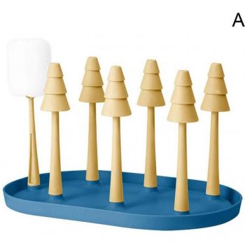 Plastic Draining Rack for Water Cups Easy to Clean Y9Q8