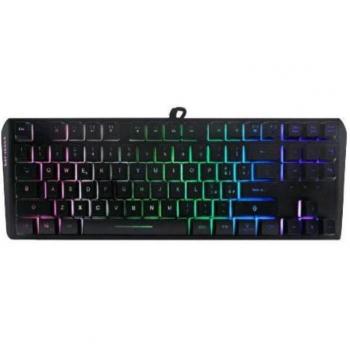 Noua cosmo tastiera gaming qwerty usb plug e play multimediale 87 tasti switch semi-meccanica retroilluminazione rgb arcobaleno 19 tasti anti-ghosting layout italia