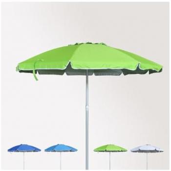 Sombrilla de Metal para Playa 210 cm con Funda Verde
