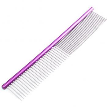 Colored stainless steel pet comb