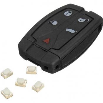 TopCar 5 Button Remote Key Fob Case for Land Rover Freelander 2