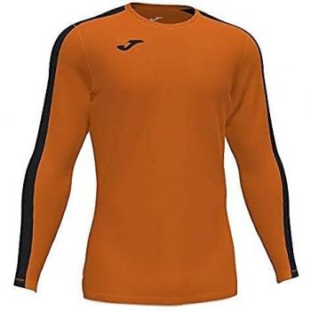 Camiseta Joma Academy Manga Larga, Niños, Naranja Negro