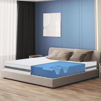 Materasso Matrimoniale King Size 210x245 in Memory Foam Ortopedico Altezza 20 cm Antibatterico Made in Italy