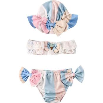 Conjunto de Bikini Floral para Niñas Pequeñas