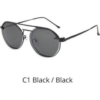 Ralferty gafas de sol con clip para mujer, montura óptica polar, 0 grados D067