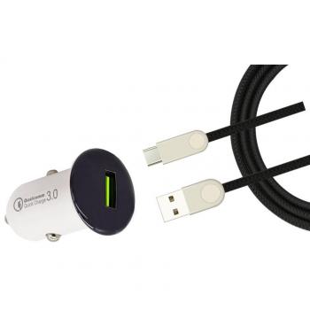 Ricarica Rapida Auto USB 24W Bellatio® per Samsung S8 Plus