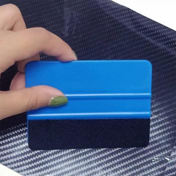 10x7cm Plastic Scraper Auto Scratch-Resistant Blue and Black Accessories - 5 Pieces