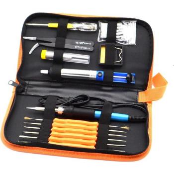 Herramienta de Soldadura 60W 220V: Juego de 5 Puntas y Pinzas para Reparación