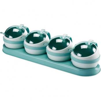 3/4pcs Kitchen Salt and Sugar Holder Set