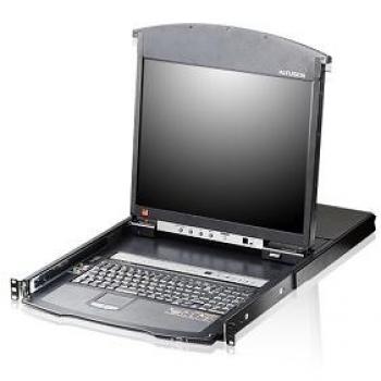 16-Port 17in. Dual Rail CAT5 LCD KVM over IP Switch