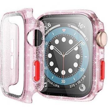 Custodia iWatch 6/SE/5/4 44mm Prodotto Rosa con Pellicola Vetro Temperato