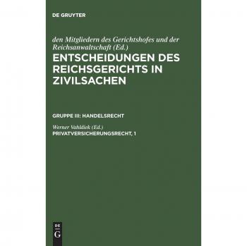 Privatversicherungsrecht, 1