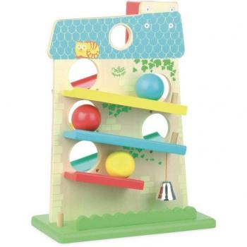 Maison des boules - Jouet d'éveil en bois