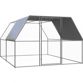 VidaXL Chicken Run 3x4x2 m Galvanised Steel