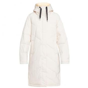 Chaqueta con capucha Roxy Ellie color crema neutro para mujer - XS