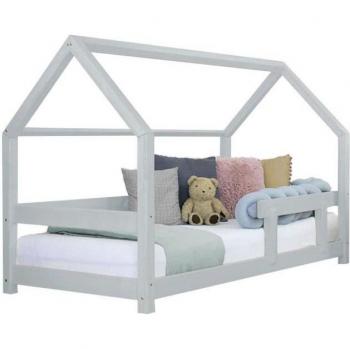 Cama de Cabina para Niños TERY 90x160 Color Gris Casi Blanco