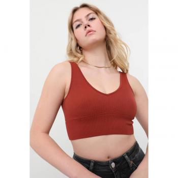 Corsetto con spalline e scollatura a V, Spicchio di Cannella