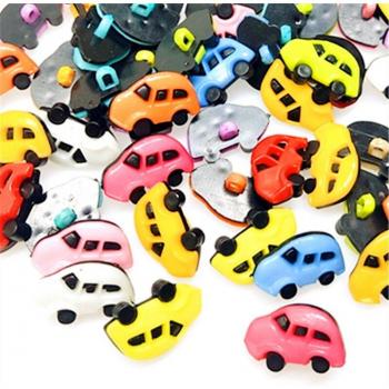 17mm Mix Color Baby Buttons for Cars, 30/50/70 pcs per Lot