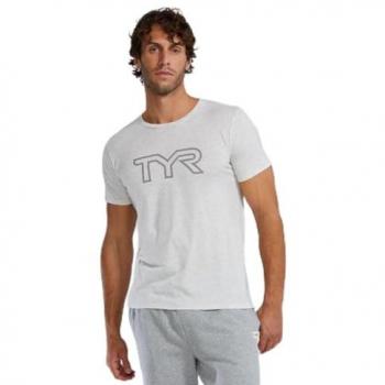 Camiseta TYR Tri Blend Tech Manga Corta Gris XL