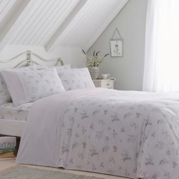 Dreams & Drapes Chloe Duvet Cover Bedding Set in Lilac