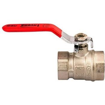 1 Quarter Turn Female Water Ball Valve with Red Lever