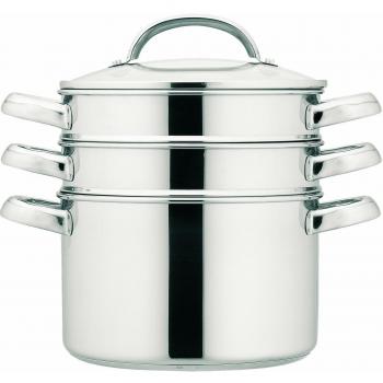 Prestige Stainless Steel 24 cm Multi Steamer - Red