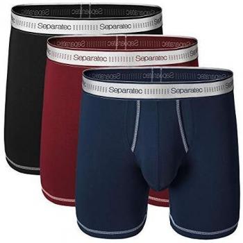 Separation Pro Men's Boxer Trunks – Soft Supima Cotton, 3 Pack