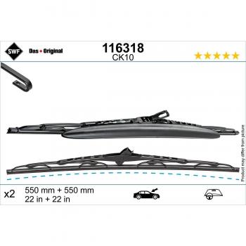 SWF Scheibenwischer für AUDI 116318