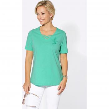Unifarbenes Kurzarmshirt CLASSIC BASICS, Damen