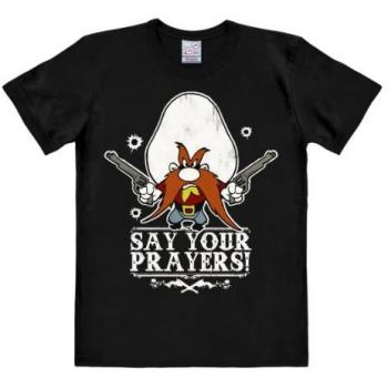 LOGOSHIRT Looney Tunes Herren-T-Shirt Größe XL, schwarz, aus 100% Baumwolle, bedruckt, casual Stil, normaler Schnitt, Rundhalsausschnitt, kurzärmlig