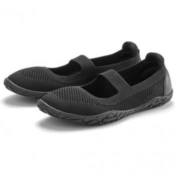 LASCANA Freizeitschuh Slip-On Ballerinas schwarz – veganes Material, leichte Sohle