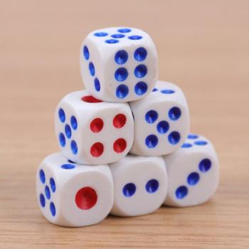 Standard Six-Sided Dice Set - 10 Pieces
