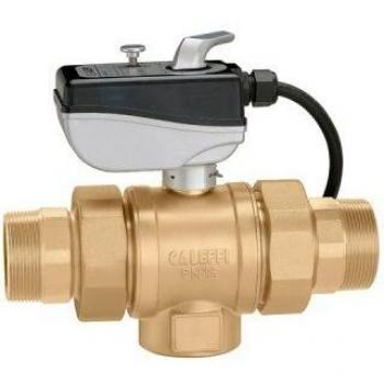 Vanne à boisseau sphérique motorisée 230 V 3 voies 1 ½” Caleffi 638183