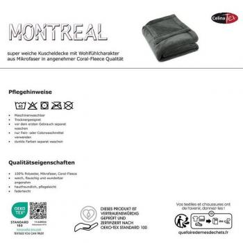 Celinatex Montreal Coperta Soffice Microfibra Pile Coral 150 x 200 cm Rosso
