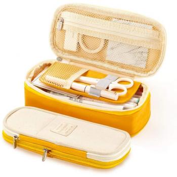 Caja de Papelería MoneRffi: Bolsa Zipper Escolar de Alta Capacidad