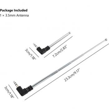 Antenne de remplacement 4 sections pour TV et radio